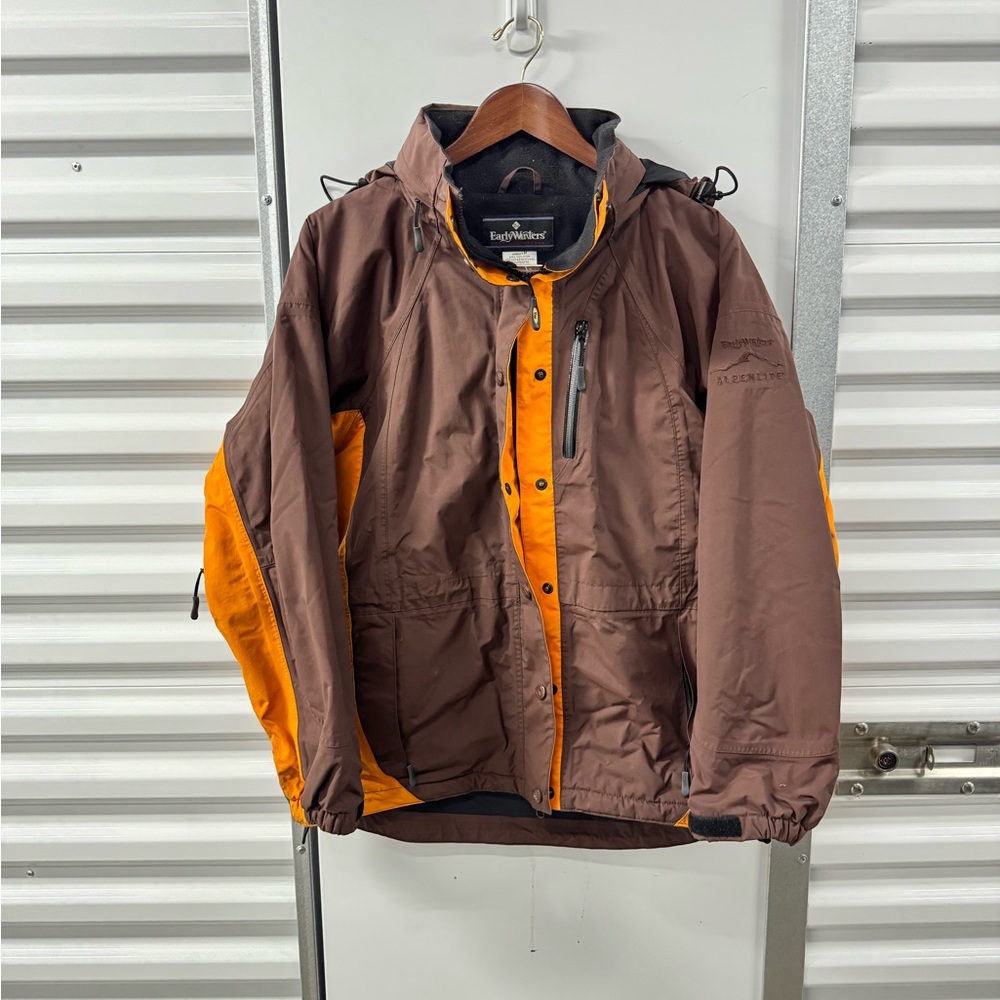 Vintage Early Winters Alpenlite Jacket‎ Brown and Orange Womens Medium
